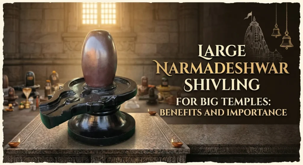 Large Narmadeshwar Shivling for Big Temples: Benefits and Importance