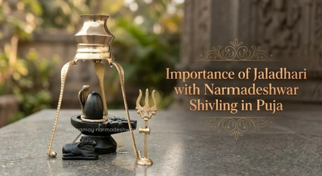 Importance of Jaladhari with Narmadeshwar Shivling in Puja